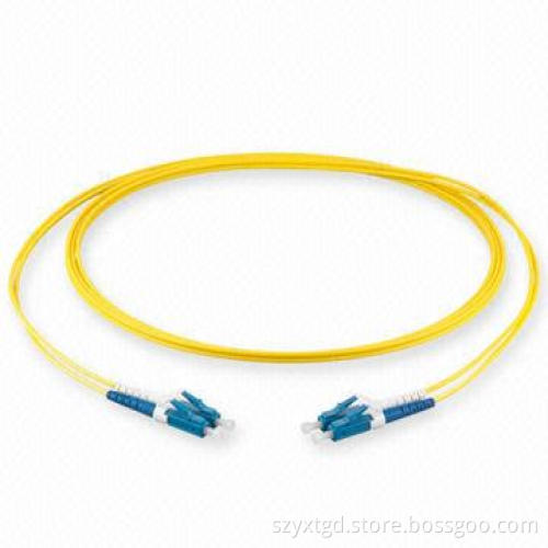 Single Mode Fiber-optic Patch Cord, Customized Colors are Accepted